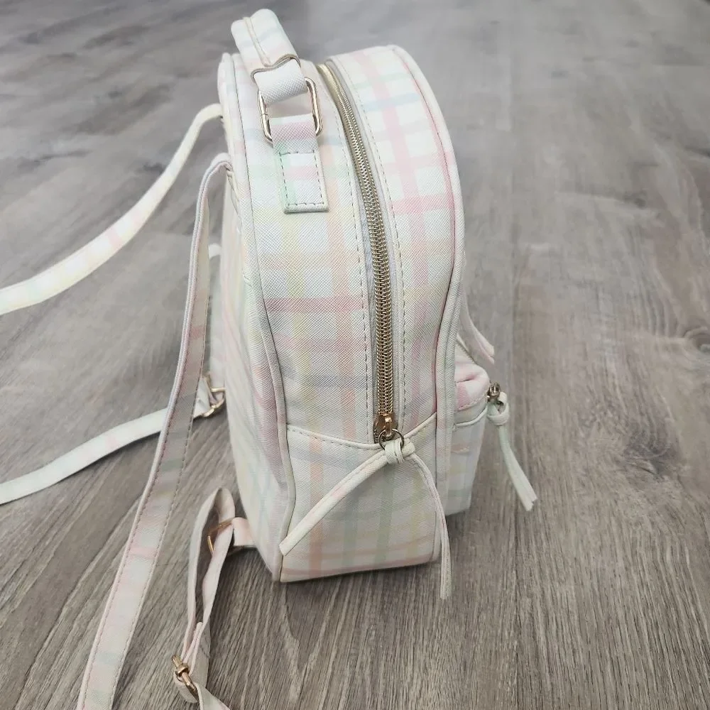 Multi-Color Under One Sky Women's Small Backpack Bag Zipper Pockets Strap Handle - Picture 5 of 13